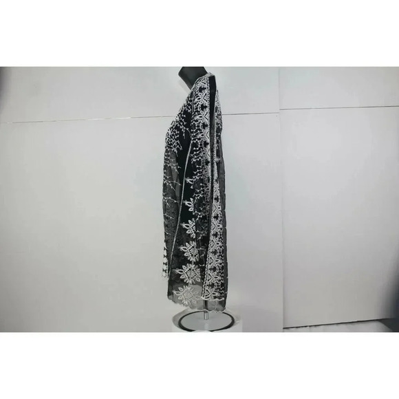 ladies Capri black&white blouse size M - Picture 5 of 7